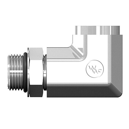 World Wide Fittings Male O-Ring Boss Adjustable to Female Pipe 90 Degree Elbow - Long F3469X10X08